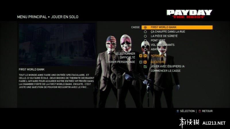 收获日：掠夺（PayDay: The Heist）v1.0六项修改器下载