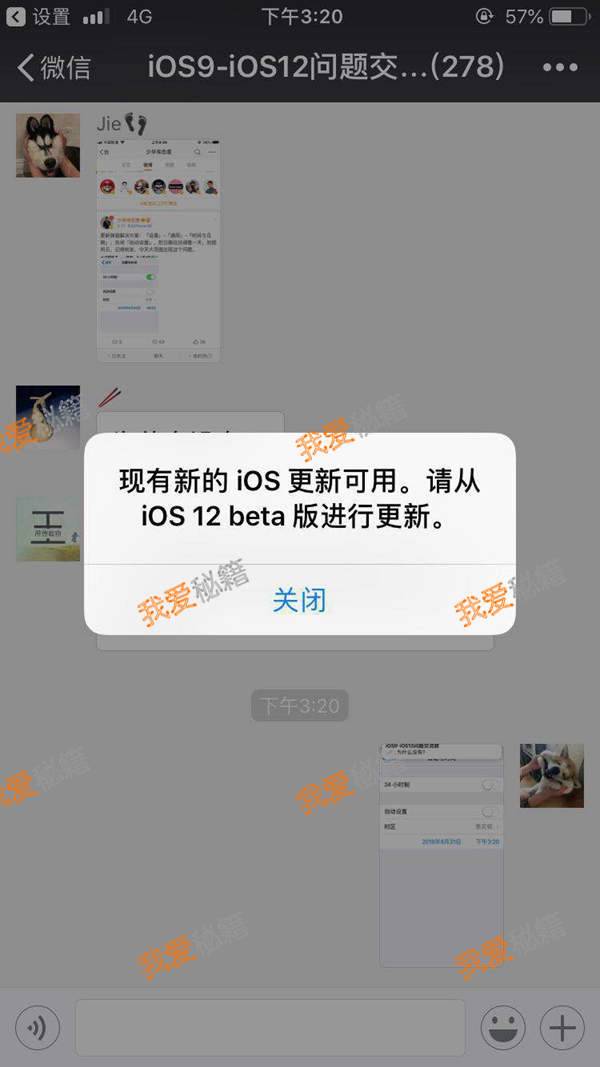 ios 12 bug_ios12公测版出现无限弹更新提示窗bug解决办法