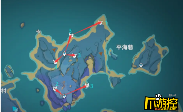 原神珊瑚宫心海突破材料浮游干核最全采集路线一览2.png