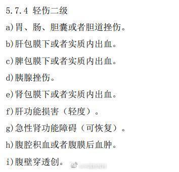 轻伤二级鉴定标准细则是哪些 轻伤二级的判定标准 二级轻伤的鉴定标准