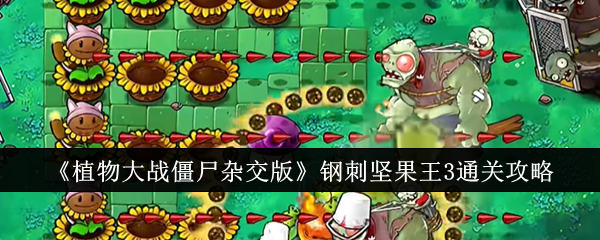 《植物大战僵尸杂交版》钢刺坚果王3通关攻略