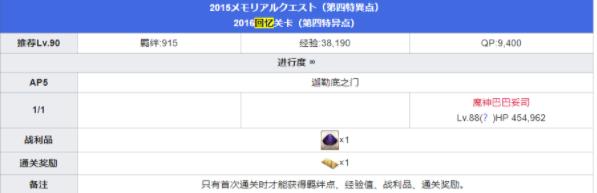 FGO五周年回忆关卡攻略大全 5周年回忆关卡配置奖励详解[多图]图片2