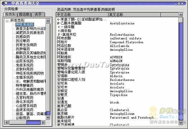 中西药查询大全下载