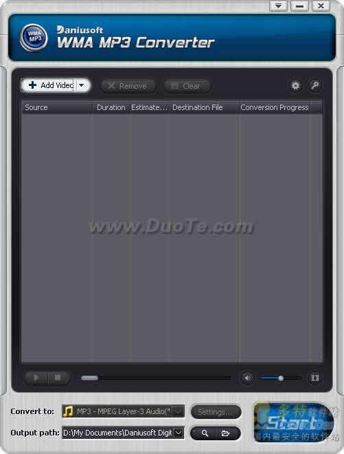 Daniusoft WMA Mp3 converter下载