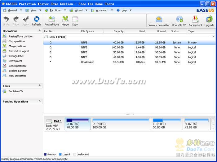 EASEUS Partition Manager Home Edition下载