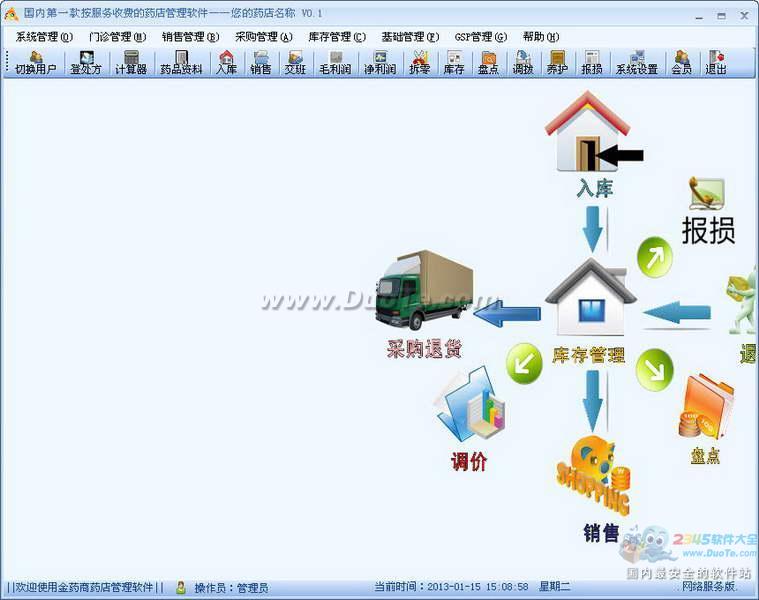 金药商药店管理软件下载