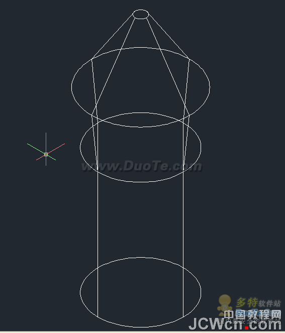 AutoCAD三维建模之弧叉形十字螺丝刀头制作