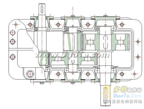 浩辰CAD教程机械之减速器俯视图绘制