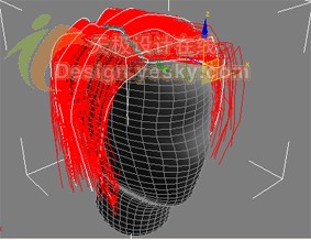 3DsMAX7.5毛发新功能实例：曲线定制发型