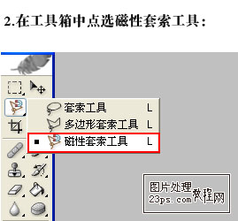 PS磁性套索工具实例详解