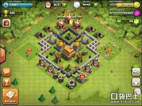 部落战争(Clash of Clans)COC四本阵型 防守阵型图鉴