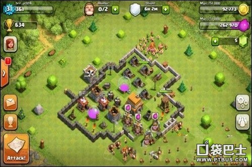 部落战争(Clash of Clans)COC四本阵型 防守阵型图鉴