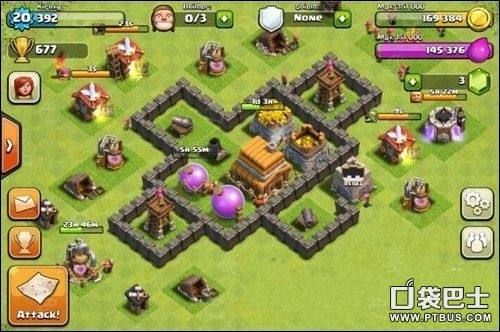 部落战争(Clash of Clans)COC四本阵型 防守阵型图鉴