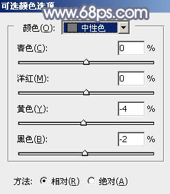 用PS调出淡紫色效果的草地女生照片