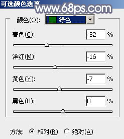 用PS调出淡紫色效果的草地女生照片