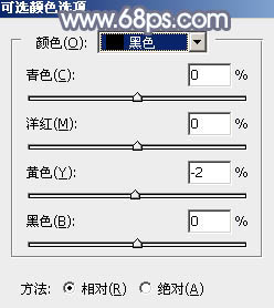 用PS调出淡紫色效果的草地女生照片