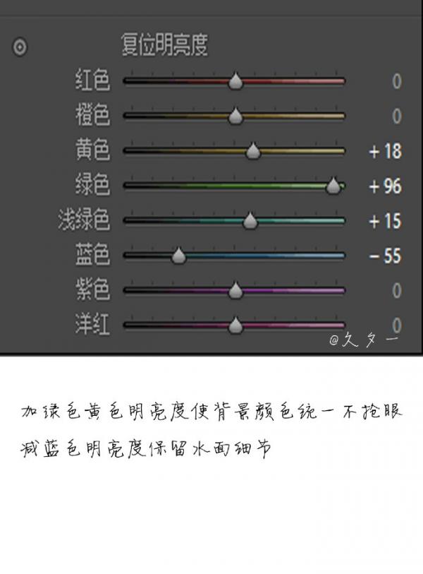 PS清新水景图简单调色教程