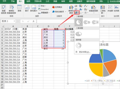 通过Excel进行频度分布统计