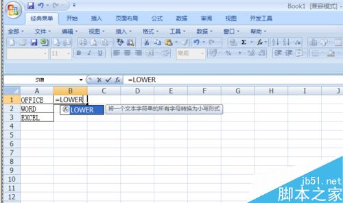 在Excel表格中如何使用Lower函数