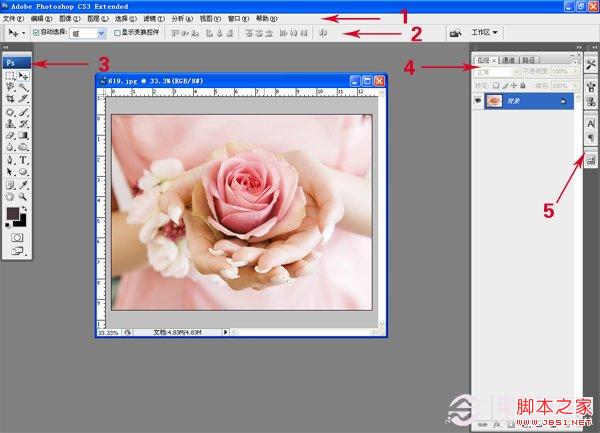 基础要l牢固！Photoshop 界面详细介绍