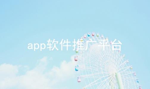 app软件推广平台