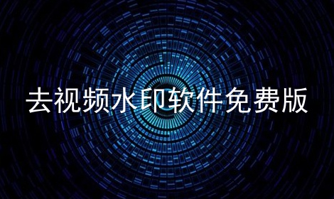 去视频水印软件免费版