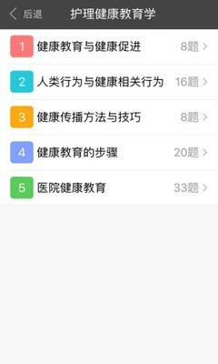 儿科护理考试星题库软件截图2