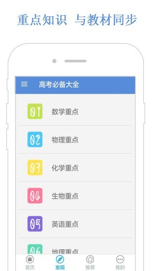 高考重点知识大全软件截图1