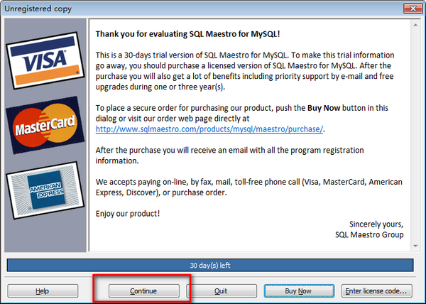 SQL Maestro for MySQL(mysql数据库管理)下载