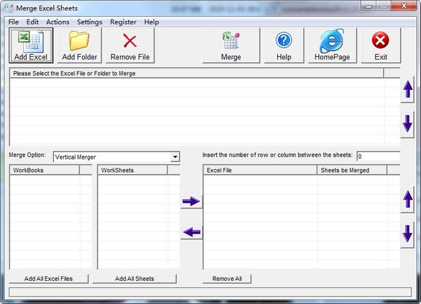 Merge Excel Sheets(Excel合并工具)下载