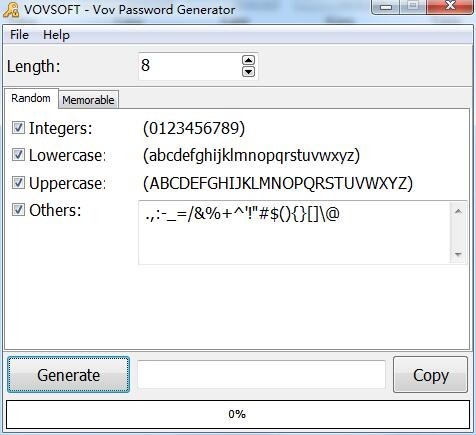 Vov Password Generator(密码生成器)下载