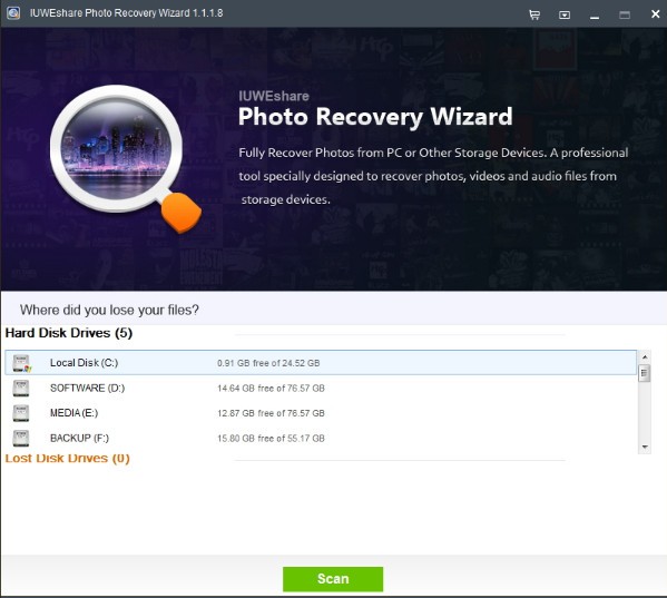 IUWEshare Photo Recovery Wizard(照片恢复软件)下载