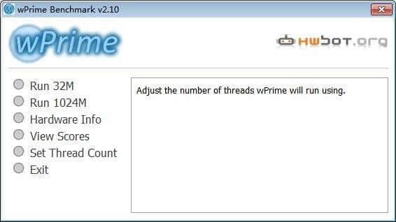 wPrime Benchmark(cpu测试工具)下载
