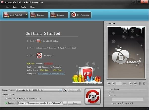 Aiseesoft PDF to Word Converter下载