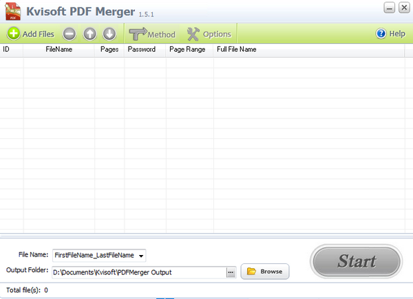 免费PDF合并软件(Kvisoft PDF Merger)