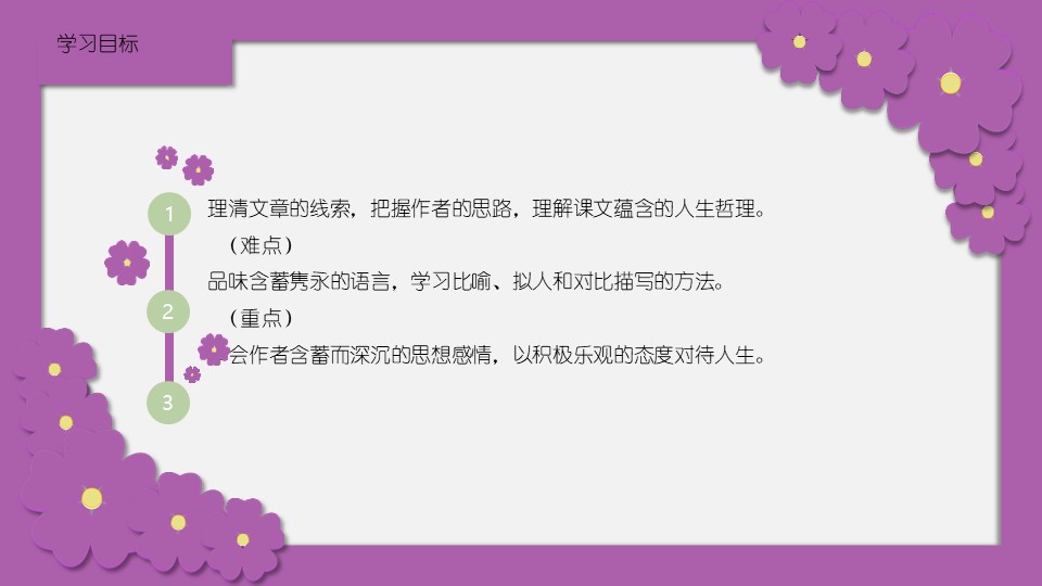 《紫藤萝瀑布》PPT免费课件下载下载