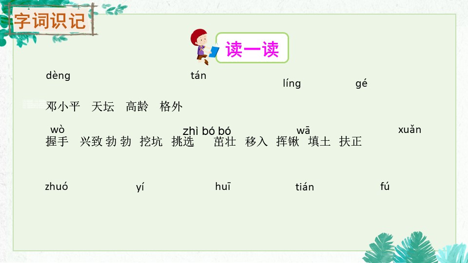 《邓小平爷爷植树》PPT免费下载下载