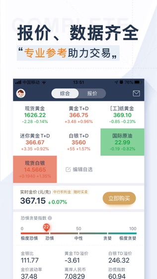 口袋贵金属软件截图2