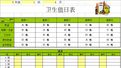 办公室卫生值日安排表空白模板