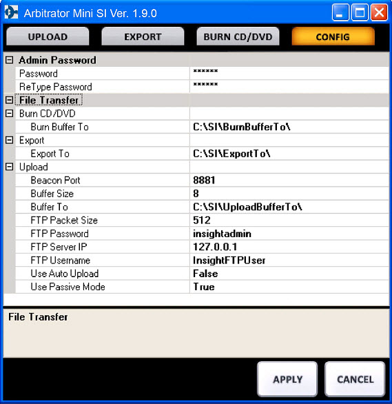 Toughbook文件上传管理(Arbitrator Mini SI)下载