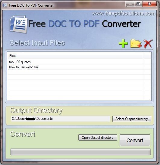 Free DOC To PDF Converter(文件格式转换工具)下载