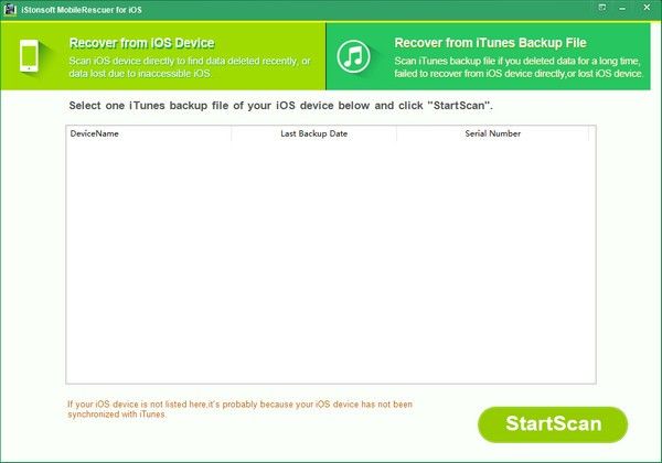 iStonsoft MobileRescuer for iOS(iOS数据恢复软件)下载