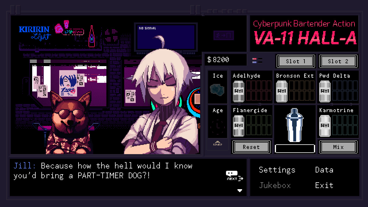 VA-11 HALL-A：赛博朋克酒保行动截图