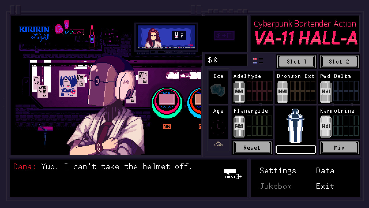 VA-11 HALL-A：赛博朋克酒保行动截图