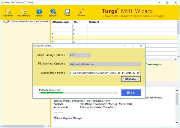 Turgs MHT Wizard(MHT文件转换工具)下载