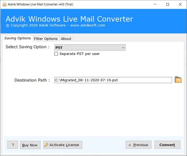 Advik windows live mail converter(邮件转换工具)下载