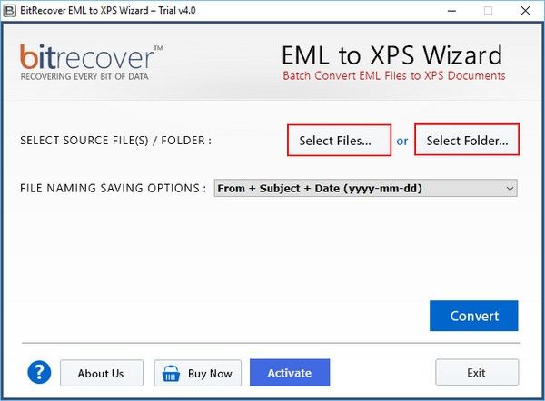 BitRecover EML to XPS Wizard(EML到XPS转换器)下载