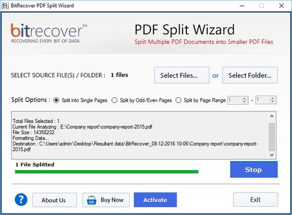 BitRecover PDF Split Wizard(PDF拆分工具)下载