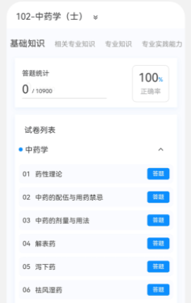 初级药士原题库软件截图1
