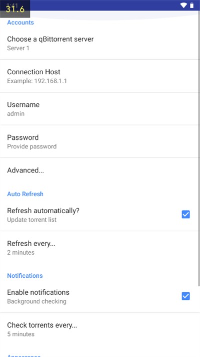 qbittorrent手机汉化版软件截图0